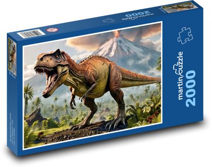 Dinosaurus T rex - Puzzle 2000 dielikov, rozmer 90x60 cm 