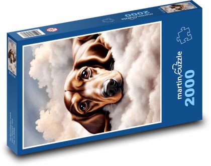 Dog - Dachshund - Puzzle 2000 pieces, size 90x60 cm 