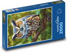 Eule - Vogel Puzzle 2000 Teile - 90 x 60 cm