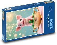Prase štěstí Puzzle 2000 - 90x60 cm