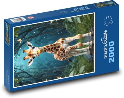 Giraffe im Dschungel - Puzzle - 2000 Teile