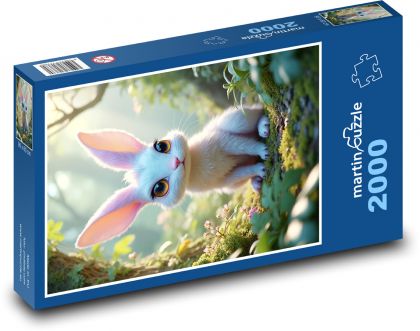 Roztomilý králiček - puzzle 2000 dílků