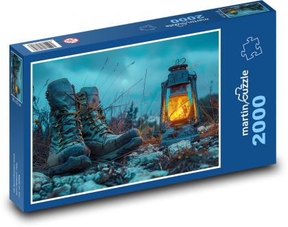 Turistická obuv - Puzzle 2000 dielikov, rozmer 90x60 cm 