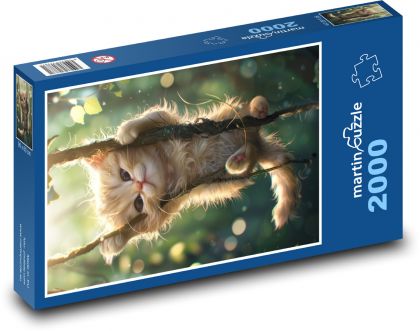 Mačka - Puzzle 2000 dielikov, rozmer 90x60 cm 