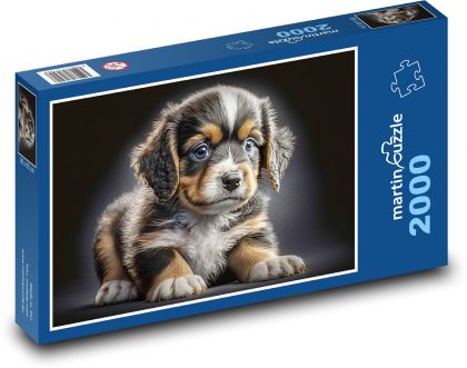 Štěně - puzzle 2000 dílků