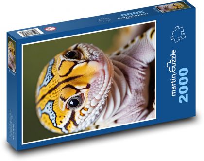 Leopard gecko - Puzzle 2000 dielikov, rozmer 90x60 cm 