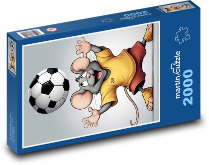 Football Mouse - Puzzle 2000 pieces, size 90x60 cm 