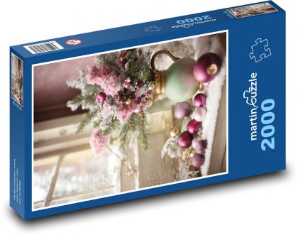 Christmas decorations - Puzzle 2000 pieces, size 90x60 cm 