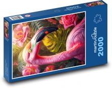 Ružový plameniak Puzzle 2000 dielikov - 90 x 60 cm
