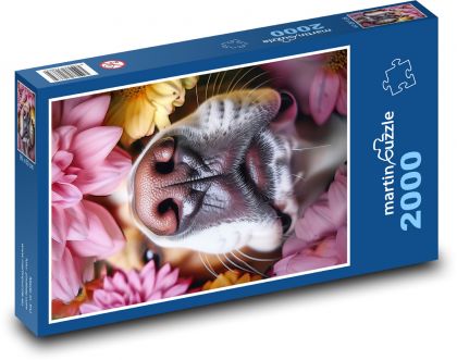 Kaganiec dla psa - Puzzle 2000 elementów, rozmiar 90x60 cm