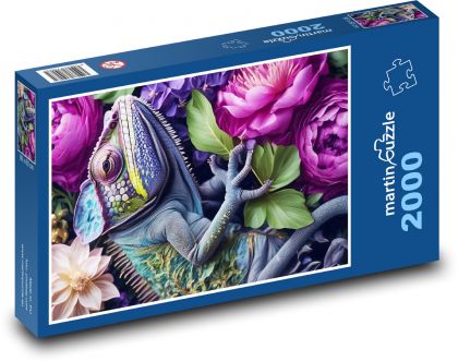 Plaz - chameleón - Puzzle 2000 dielikov, rozmer 90x60 cm 