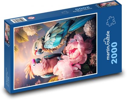 Parrots - Puzzle 2000 pieces, size 90x60 cm 