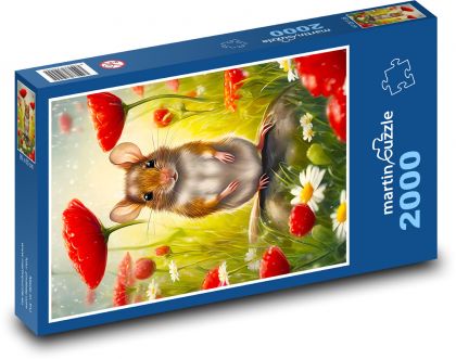 Myszka fantasy - Puzzle 2000 elementów, rozmiar 90x60 cm