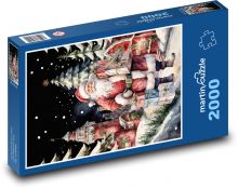 Santa claus fantasy Puzzle 2000 dílků - 90 x 60 cm