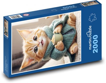 Fantasie-Kätzchen - Puzzle - 2000 Teile