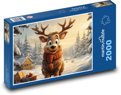 Weihnachtsrentier - Puzzle - 2000 Teile