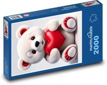 Medvídek k Valentýnu Puzzle 2000 dílků - 90 x 60 cm