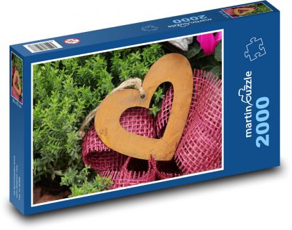 Srdcia na Valentína - Puzzle 2000 dielikov, rozmer 90x60 cm 