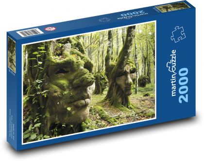 Les - tvár - Puzzle 2000 dielikov, rozmer 90x60 cm 