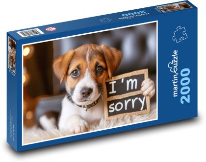 Welpe - Entschuldigung - Puzzle - 2000 Teile