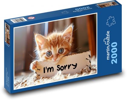 Kotě - omluva - puzzle 2000 dílků