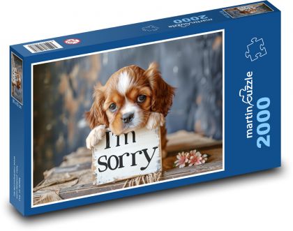 Doggy mit Entschuldigung - Puzzle - 2000 Teile
