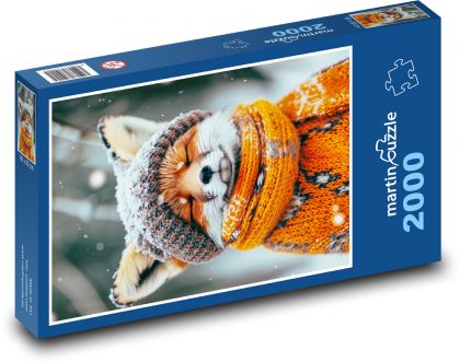 Líška v oblečení - Puzzle 2000 dielikov, rozmer 90x60 cm 