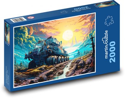Nákladní auto fantasy - puzzle 2000 dílků