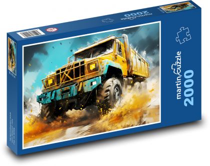 Nákladní auto fantasy - Puzzle 2000 dílků, rozměr 90x60 cm