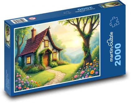 Chata - Puzzle 2000 dielikov, rozmer 90x60 cm 