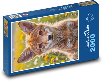 Kojot - mláďa - Puzzle 2000 dielikov, rozmer 90x60 cm 