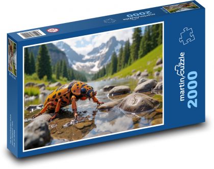 Brouk v potoce - puzzle 2000 dílků
