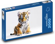 Pruhovaný tiger Puzzle 2000 dielikov - 90 x 60 cm