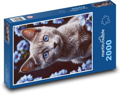 Kätzchen mit blauen Augen - Puzzle - 2000 Teile