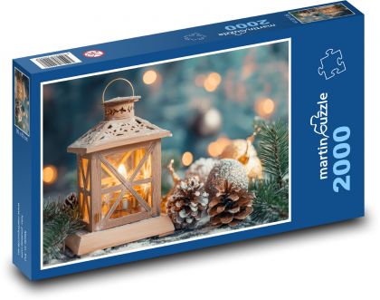 Laterne mit Kerze - Puzzle - 2000 Teile