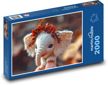 Elephant - Puzzle 2000 pieces, size 90x60 cm 