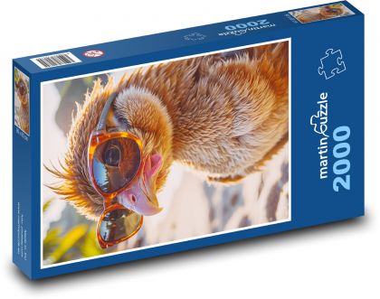 Kurczaki w szklankach - Puzzle 2000 elementów, rozmiar 90x60 cm