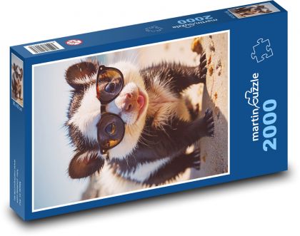 Skunks w okularach - Puzzle 2000 elementów, rozmiar 90x60 cm