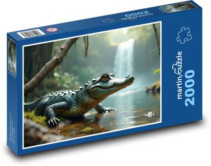 Aligátor v džungli - puzzle 2000 dílků