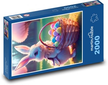 Zajączek wielkanocny - Puzzle 2000 elementów, rozmiar 90x60 cm
