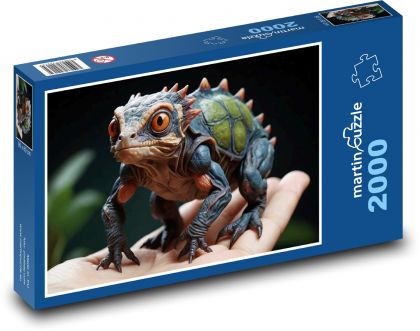 Zvíře na ruce - Puzzle 2000 dílků, rozměr 90x60 cm