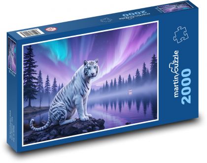 Tiger und Nordlichter - Puzzle - 2000 Teile