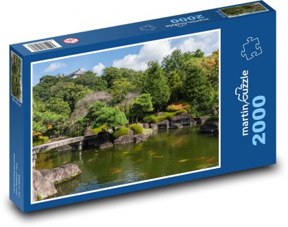 Japonská zahrada - Puzzle 2000 dílků, rozměr 90x60 cm
