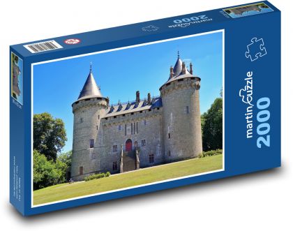 Francúzsko - hrad Combourg - Puzzle 2000 dielikov, rozmer 90x60 cm 