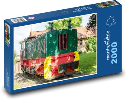 Railway, locomotive - Puzzle 2000 pieces, size 90x60 cm 