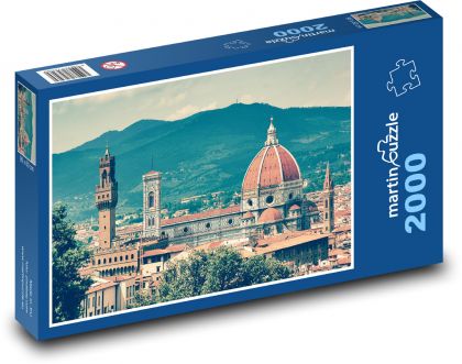 Kostol - Toskánsko - Puzzle 2000 dielikov, rozmer 90x60 cm 