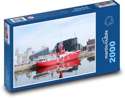 Liverpool - přístav - puzzle 2000 dílků