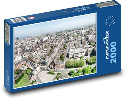 Liverpool - panorama města - puzzle 2000 dílků