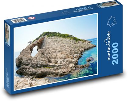 Záliv - skaly - Puzzle 2000 dielikov, rozmer 90x60 cm 
