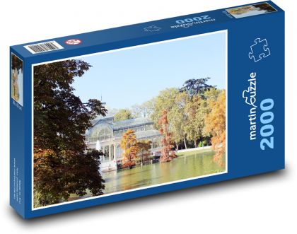 řišťálový palác v parku Buen Retiro - Madrid, Španělsko - puzzle 2000 dílků